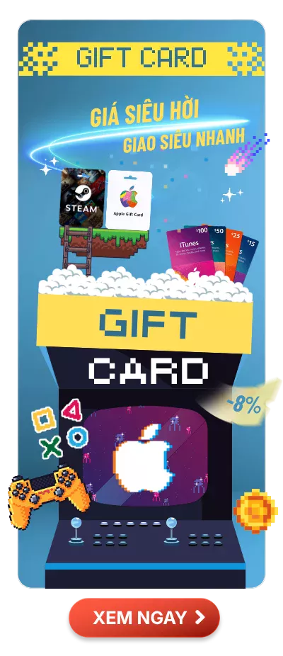 Mua Gift Card iTunes, PSN, Steam giá rẻ