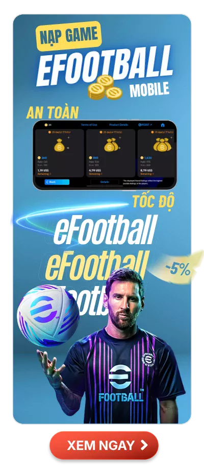 Nạp game eFootball Mobile