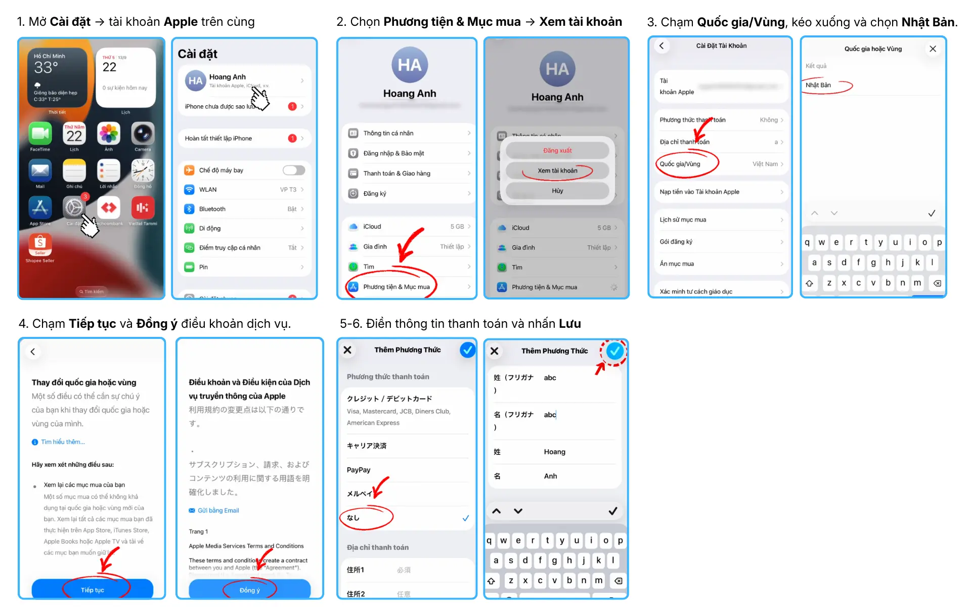 Hướng dẫn đổi vùng trong App Store